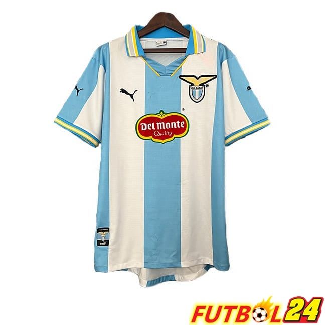 Camisetas De Futbol SS Lazio Retro Primera Azul Blanco 1999-2000