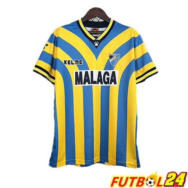 Camisetas De Futbol Malaga Retro Segunda Amarillo Azul 1997-1998