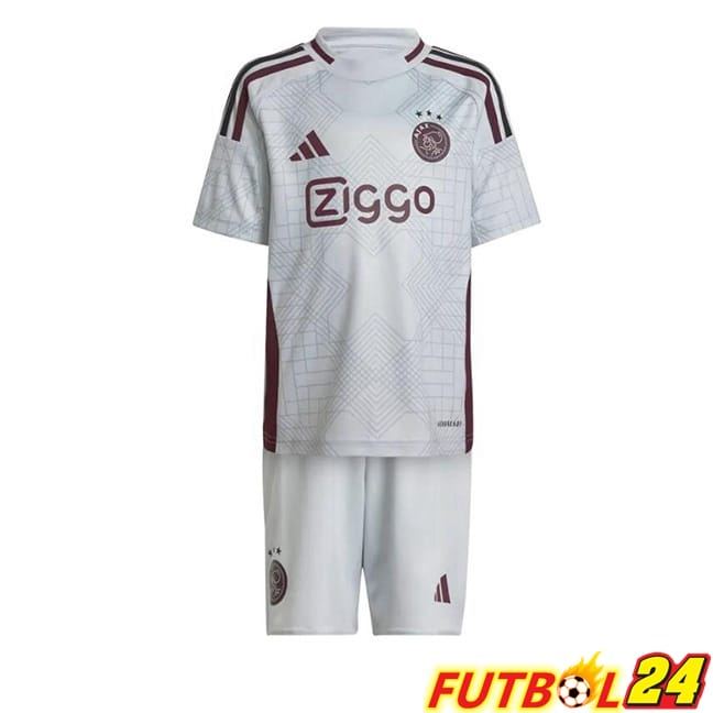 Camisetas De Futbol AFC Ajax Ninos Tercera Blanco 2024/2025