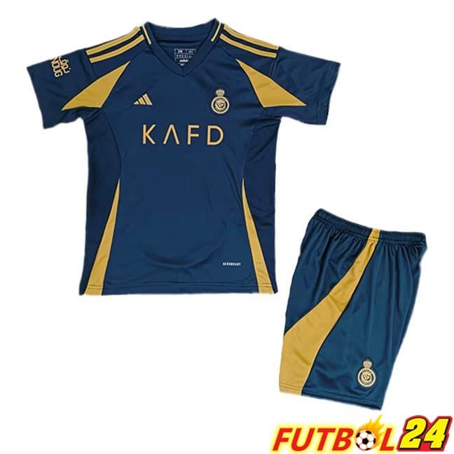 Camisetas De Futbol Al-Nassr FC Ninos Segunda Azul 2024/2025