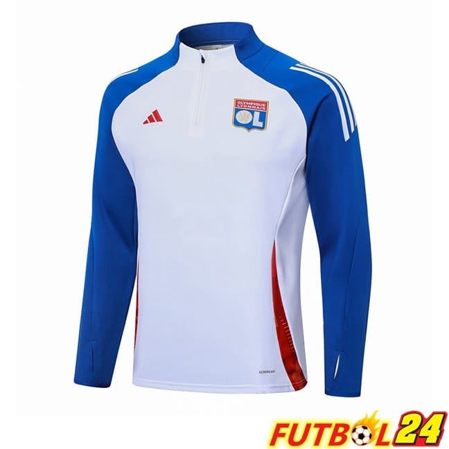 Sudadera De Entrenamiento lyon OL Blanco Azul 2024/2025