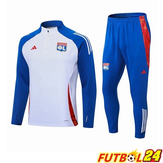 Chandal Equipos De Futbol lyon OL Blanco Azul 2024/2025