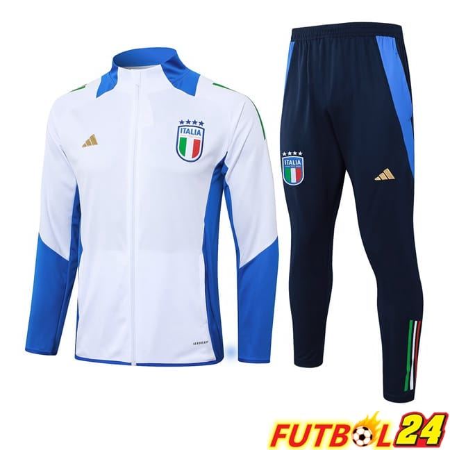 Chandal Equipos De Futbol - Chaqueta Italia Blanco 2024/2025