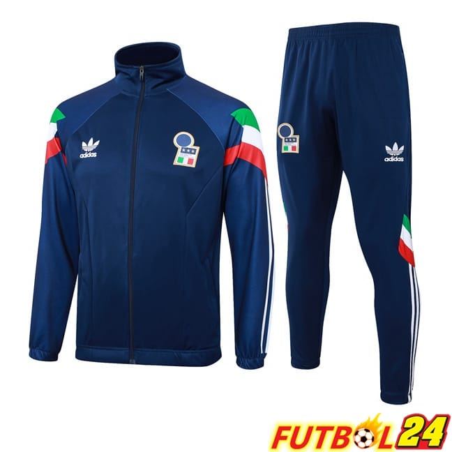 Chandal Equipos De Futbol - Chaqueta Italia Azul Real 2024/2025