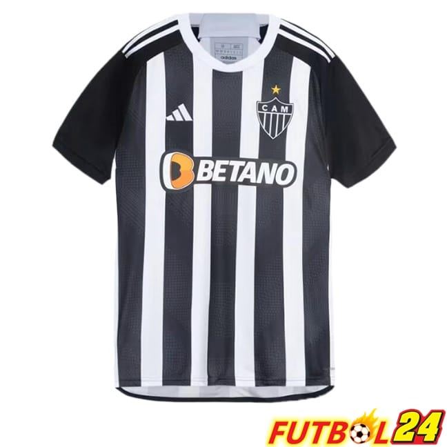 Camisetas De Futbol Atletico Mineiro Primera Negro Blanco 2024/2025