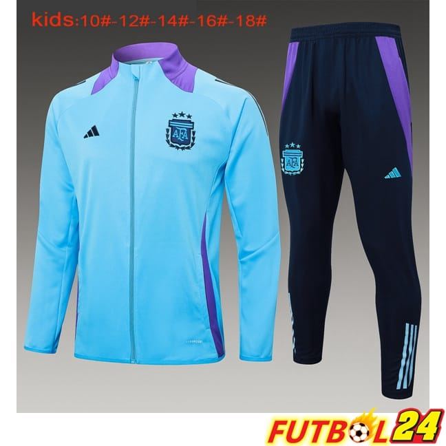 Chandal Equipos De Futbol - Chaqueta Argentina Ninos Azul 2024/2025