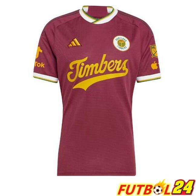 Camisetas De Futbol Portland Timbers Tercera Rojo 2024/2025