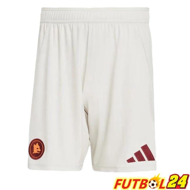 Cortos de Futbol AS Roma Segunda Blanco 2024/2025