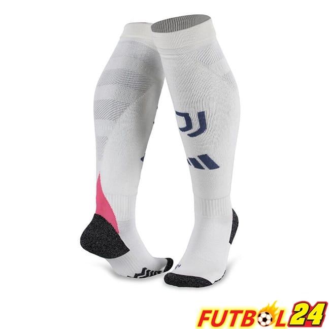 Calcetines De Futbol Juventus Segunda Blanco 2024/2025