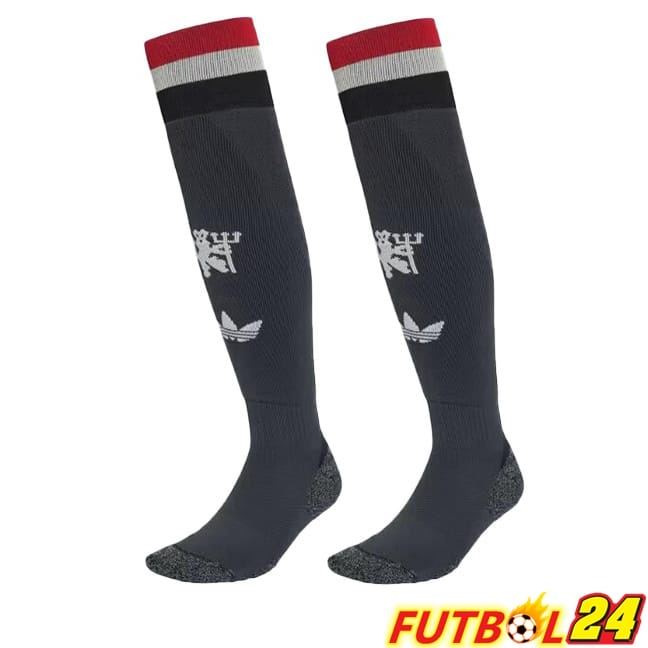 Calcetines De Futbol Manchester United Tercera Blanco 2024/2025