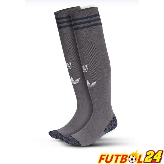 Calcetines De Futbol Real Madrid Tercera Gris 2024/2025
