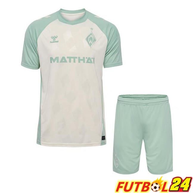 Camisetas De Futbol SV Werder Bremen Ninos Segunda Blanco 2024/2025