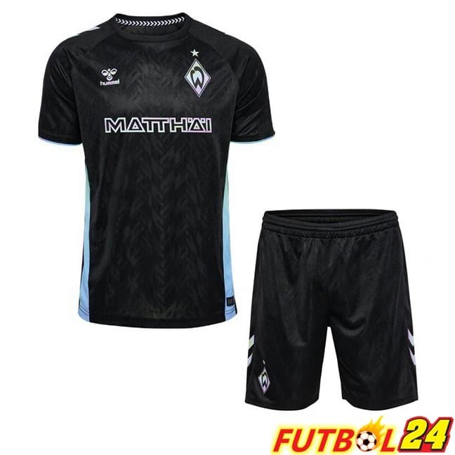 Camisetas De Futbol SV Werder Bremen Ninos Tercera Negro 2024/2025