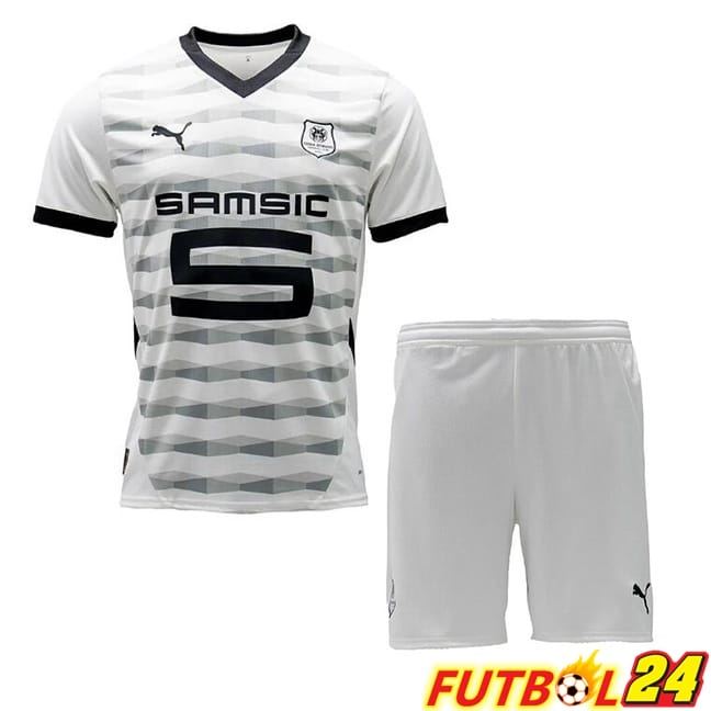 Camisetas De Futbol Stade Rennais Ninos Segunda Blanco 2024/2025