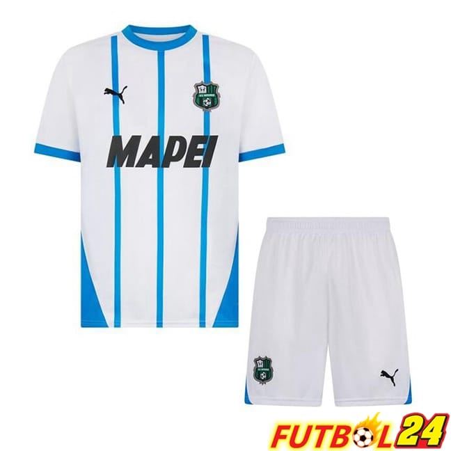 Camisetas De Futbol US Sassuolo Ninos Segunda Blanco 2024/2025