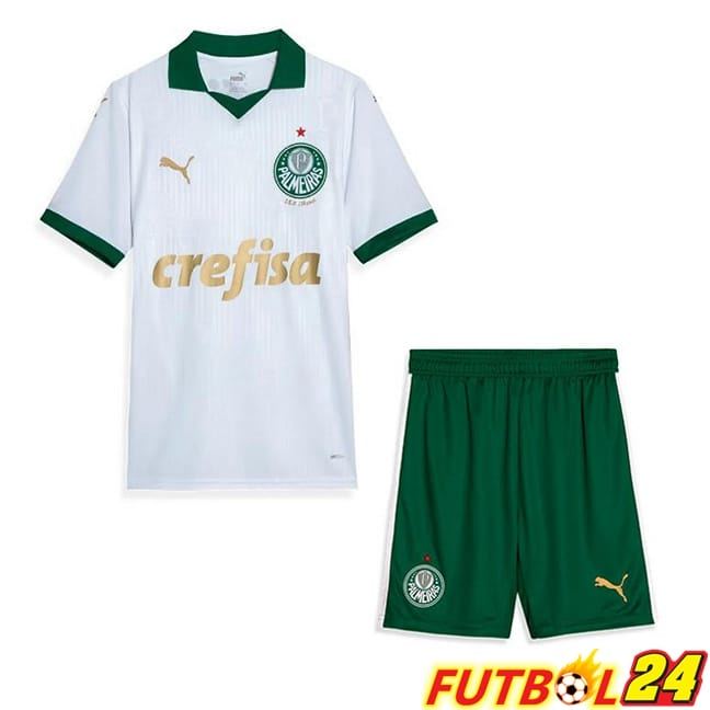Camisetas De Futbol Palmeiras Ninos Segunda Blanco 2024/2025