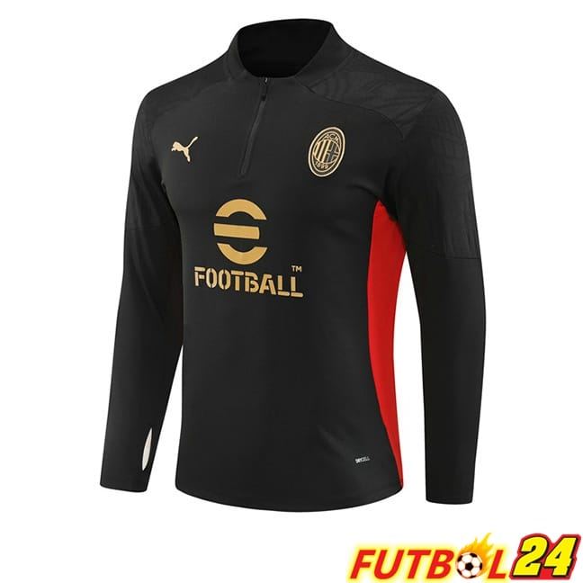 Sudadera De Entrenamiento AC Milan Negro 2024/2025