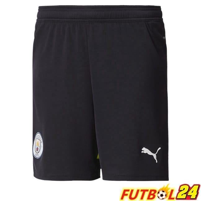 Cortos de Futbol Manchester City Segunda Negro 2024/2025