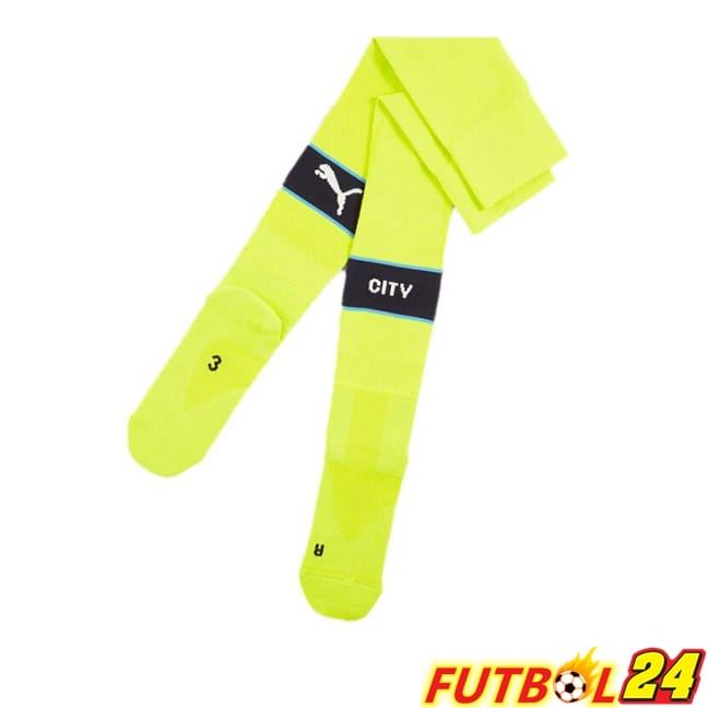 Calcetines De Futbol Manchester City Segunda Verde 2024/2025