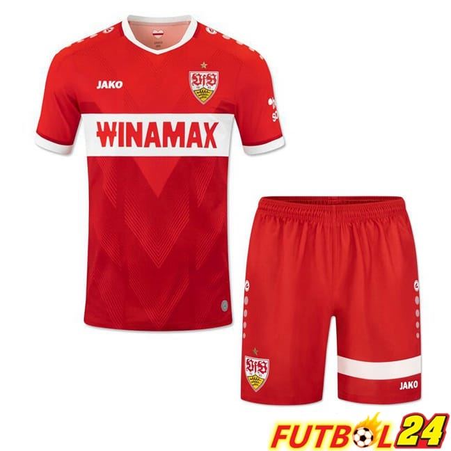 Camisetas De Futbol VfB Stuttgart Ninos Segunda Rojo 2024/2025
