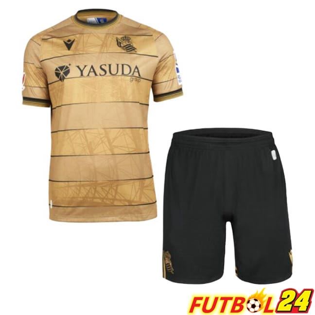 Camisetas De Futbol Real Sociedad Ninos Segunda Amarillo 2024/2025