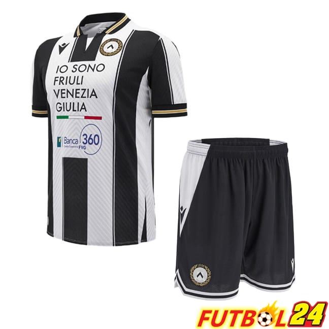 Camisetas De Futbol Udinese Calcio Ninos Primera Blanco Negro 2024/2025