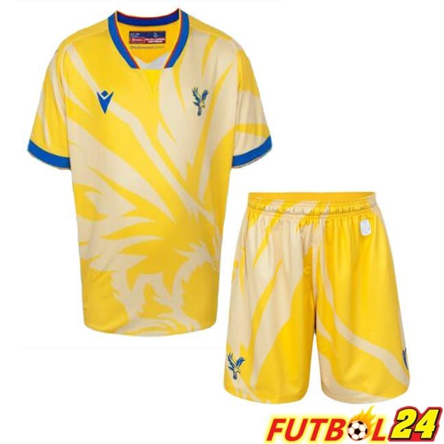 Camisetas De Futbol Crystal Palace Ninos Segunda Amarillo 2024/2025