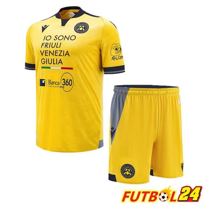 Camisetas De Futbol Udinese Calcio Ninos Segunda Amarillo 2024/2025
