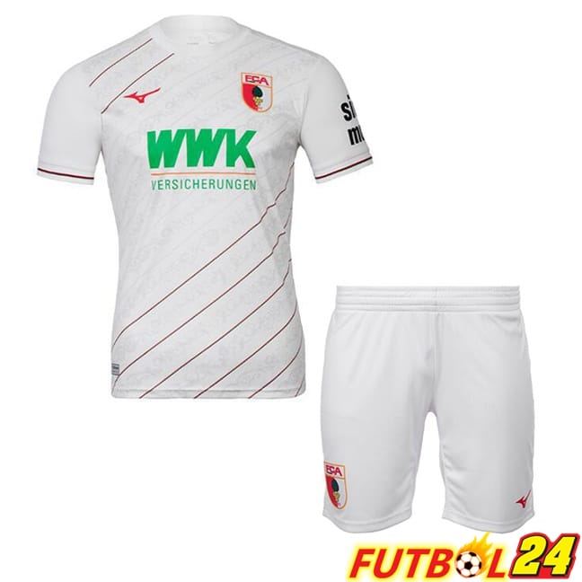 Camisetas De Futbol FC Augsburg Ninos Primera Blanco 2024/2025