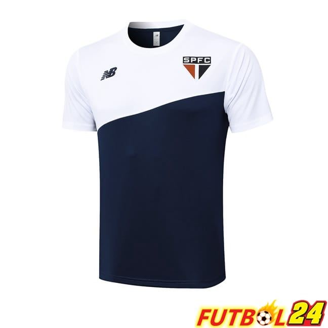 Camiseta Entrenamiento Sao Paulo FC Blanco Azul Real 2024/2025