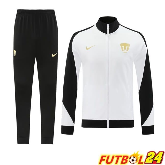 Chandal Equipos De Futbol - Chaqueta Pumas UNAM Blanco 2024/2025