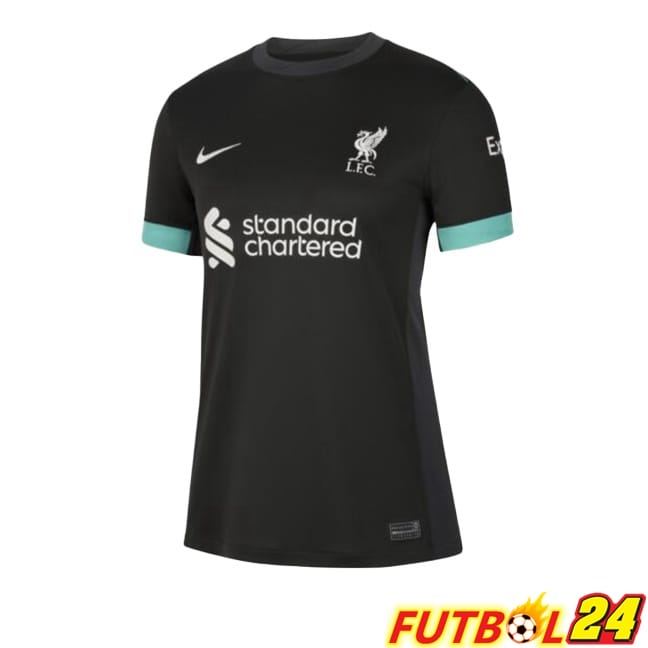 Camisetas De Futbol FC Liverpool Mujer Segunda Negro 2024/2025
