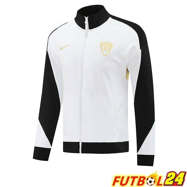 Chaquetas Futbol Pumas UNAM Blanco 2024/2025