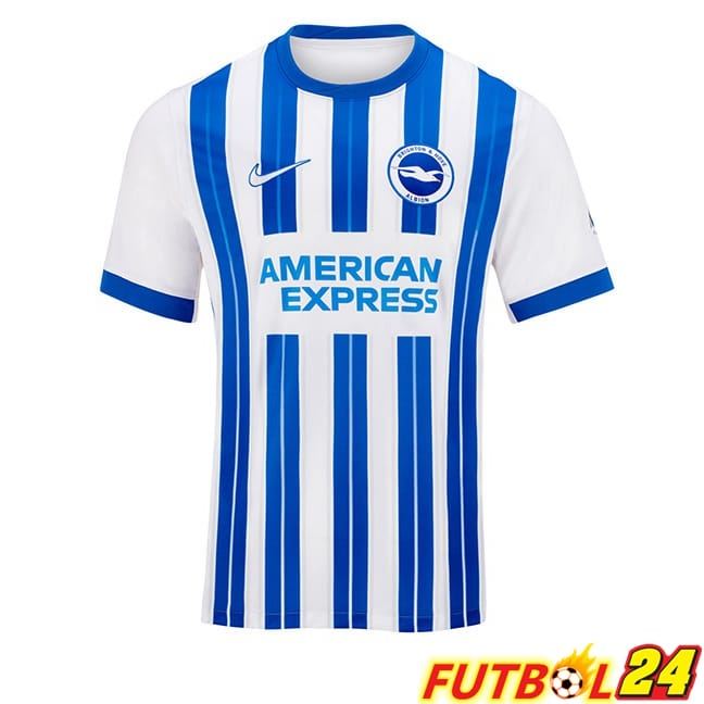 Camisetas De Futbol FC Brighton Primera Azul Blanco 2024/2025