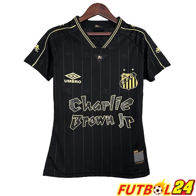 Camisetas De Futbol Santos FC Mujer Edición Especial Negro 2024/2025