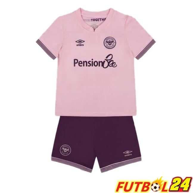 Camisetas De Futbol Brentford FC Ninos Segunda Rosado 2024/2025