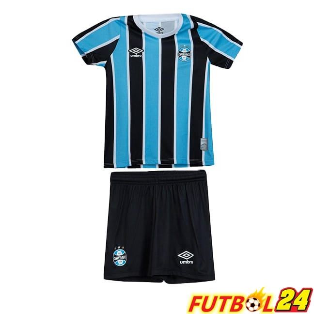 Camisetas De Futbol Gremio Ninos Primera Negro Azul 2024/2025