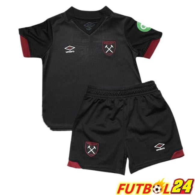 Camisetas De Futbol West Ham United Ninos Segunda Negro 2024/2025