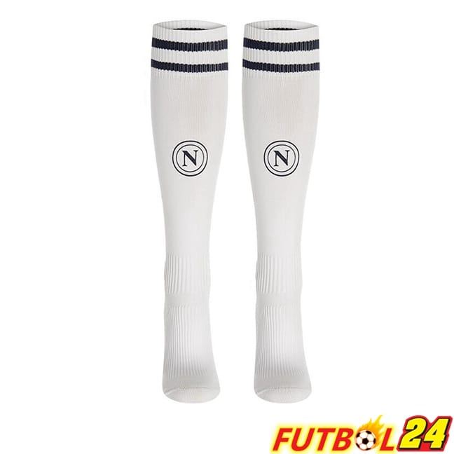 Calcetines De Futbol SSC Napoli Segunda Blanco 2024/2025