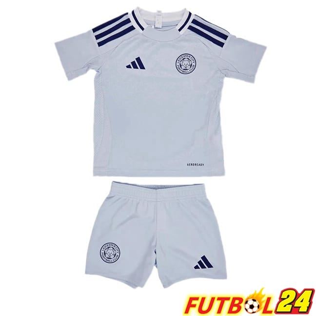Camisetas De Futbol Leicester City Ninos Tercera Gris 2024/2025
