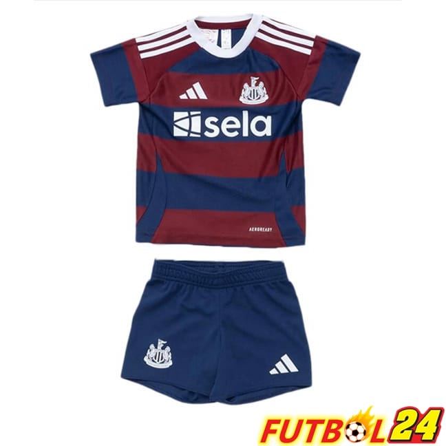 Camisetas De Futbol Newcastle United Ninos Tercera Azul Rojo 2024/2025