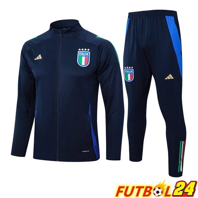 Chandal Futbol - Chaqueta Italia Azul Real 2024/2025