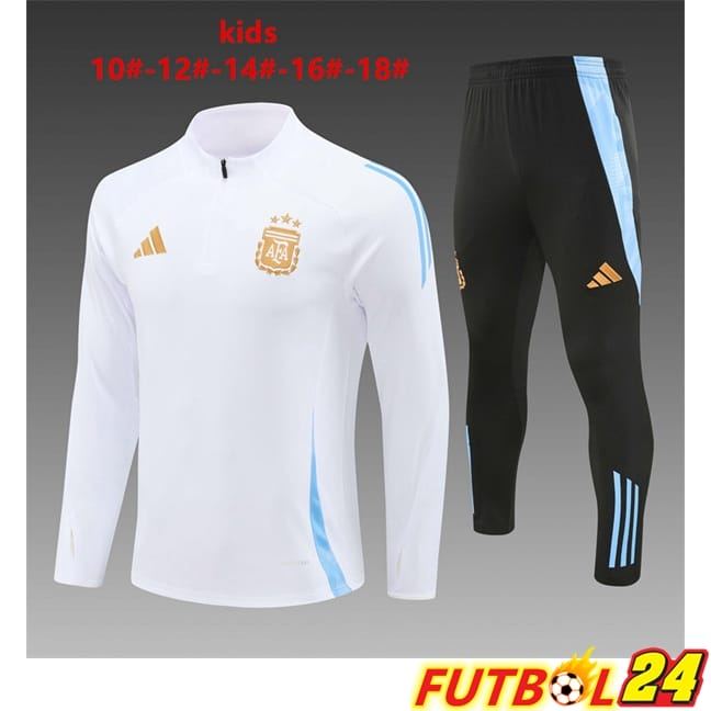 Chandal Futbol Argentina Ninos Blanco 2024/2025