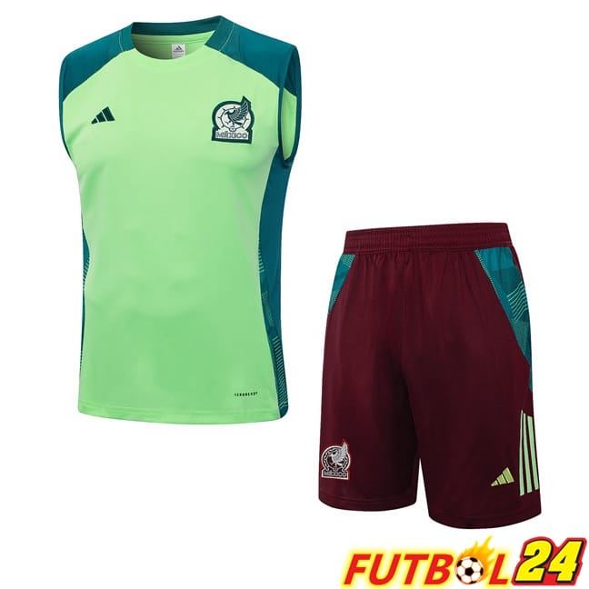 Chalecos De Futbol México + Cortos Verde 2024/2025