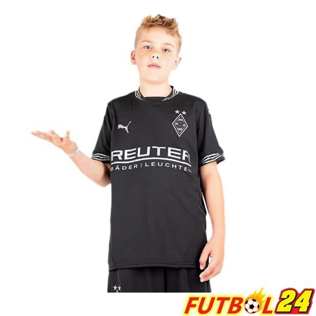 Camisetas De Futbol Monchengladbach Ninos Tercera Negro 2024/2025