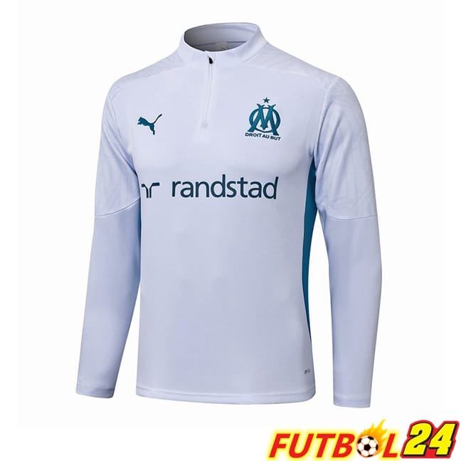 Sudadera De Entrenamiento Marsella OM Blanco 2024/2025