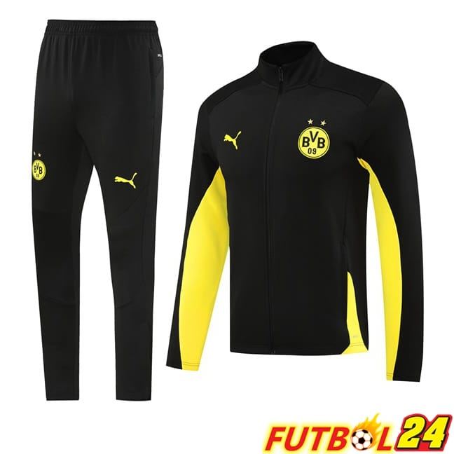 Chandal Futbol - Chaqueta Dortmund BVB Negro 2024/2025