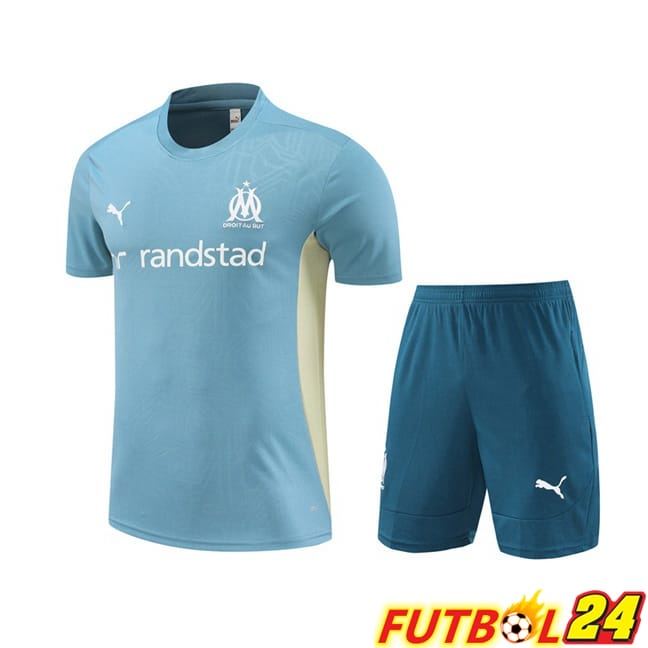 Camiseta Entrenamiento Marsella OM + Cortos Azul 2024/2025