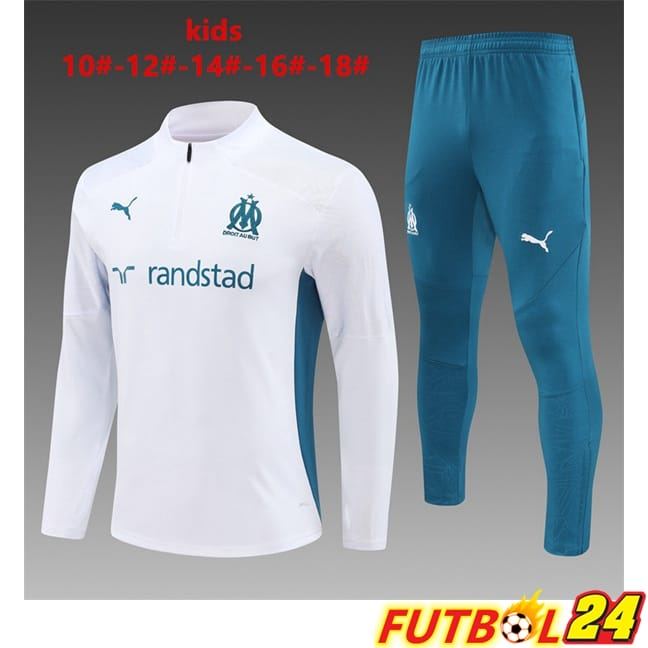 Chandal Futbol Marsella OM Ninos Blanco 2024/2025
