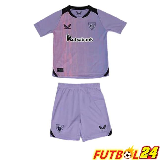 Camisetas De Futbol Athletic Club Ninos Tercera Púrpura 2024/2025